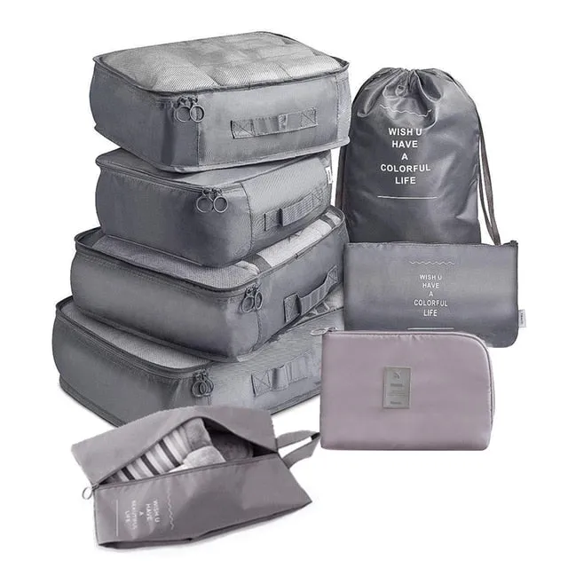 Large Travel Packing Cubes (8 pc)