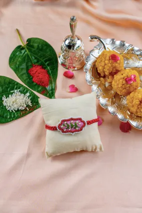 LeafyLuxe Embroidered Rakhi