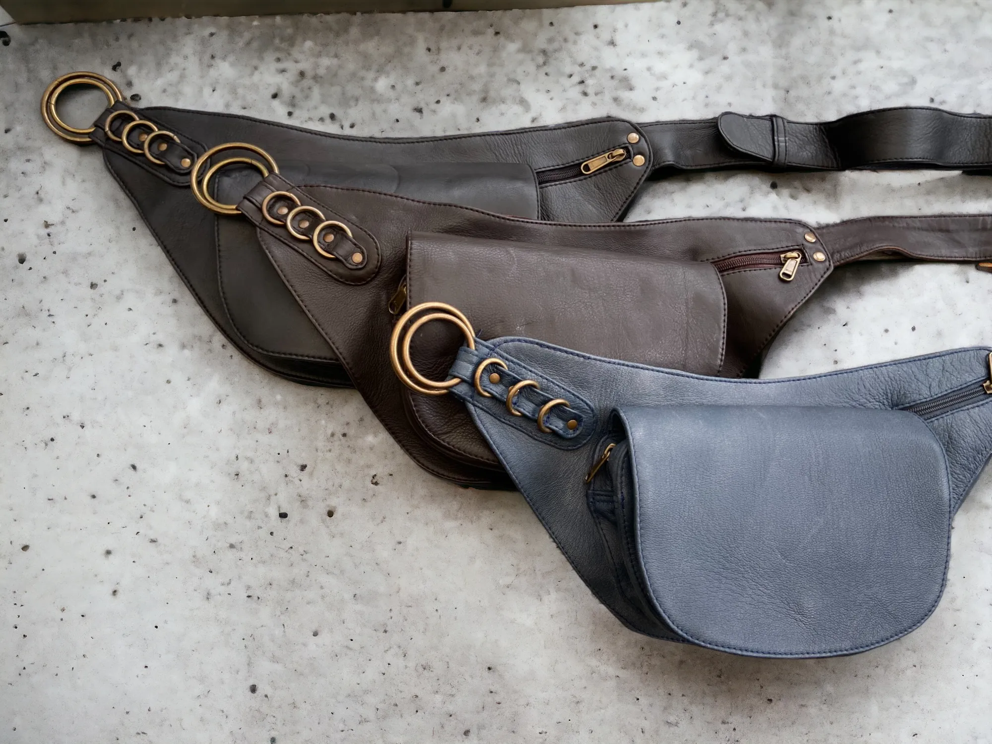 Leather Nelya Belt - Black  | Ex Display