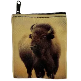 Leather Western Buffalo Coin Purse