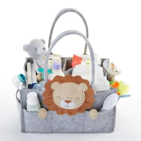 Lion Diaper Caddy Organizer (Personalization Available)