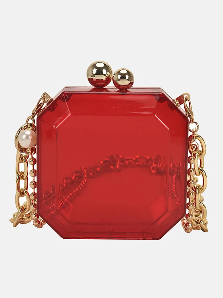 Lipstick Design Graceful Chain Novelty Bag