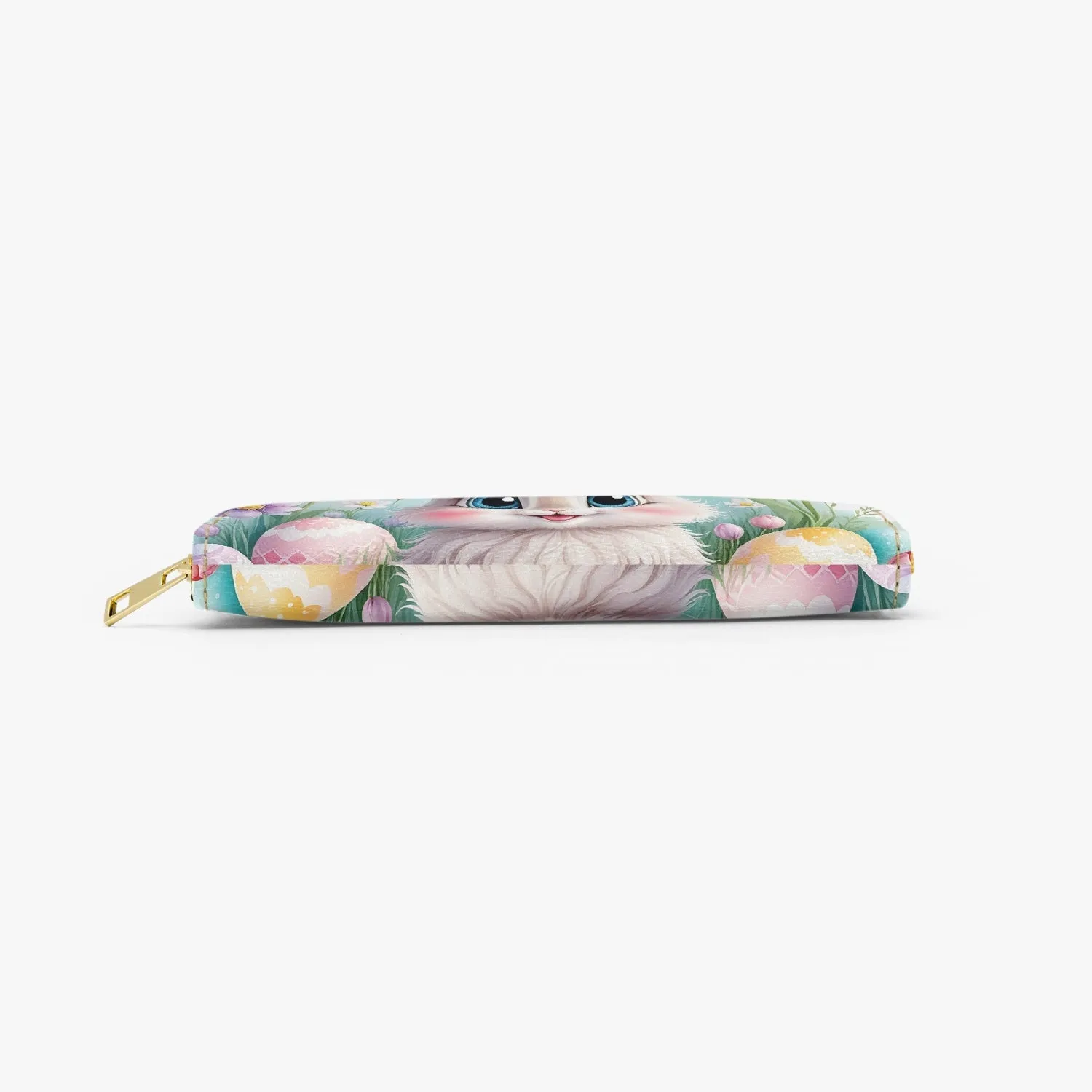 Long Type Zipper Purse, Easter, Rabbit, awd-648