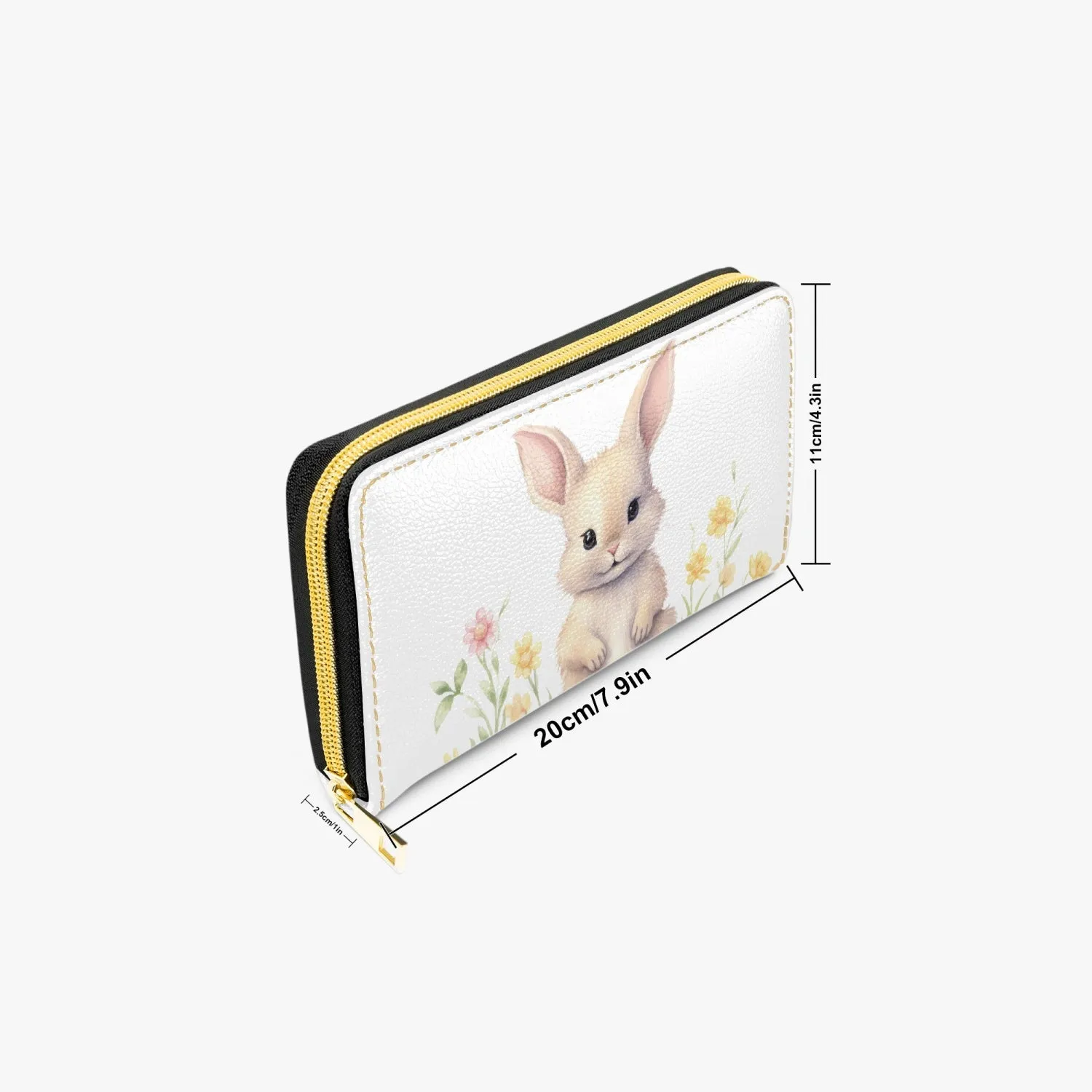 Long Type Zipper Purse, Easter, Rabbit