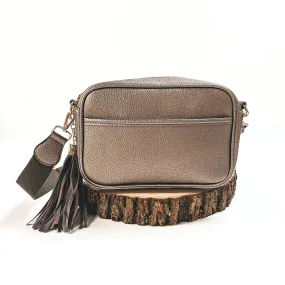 Lovin' Life Small Rectangle Crossbody Purse in Bronze