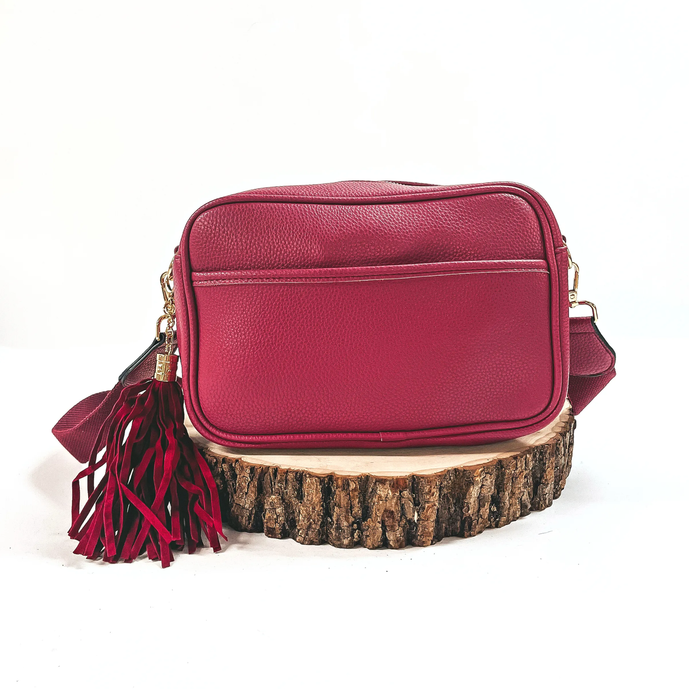 Lovin' Life Small Rectangle Crossbody Purse in Mulberry