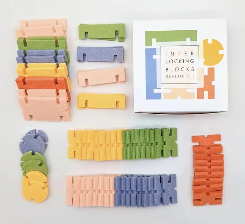 Lowercase Toys Interlocking Blocks- Classic Set