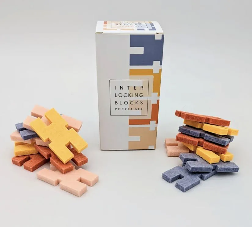 Lowercase Toys Interlocking Blocks Pocket Set