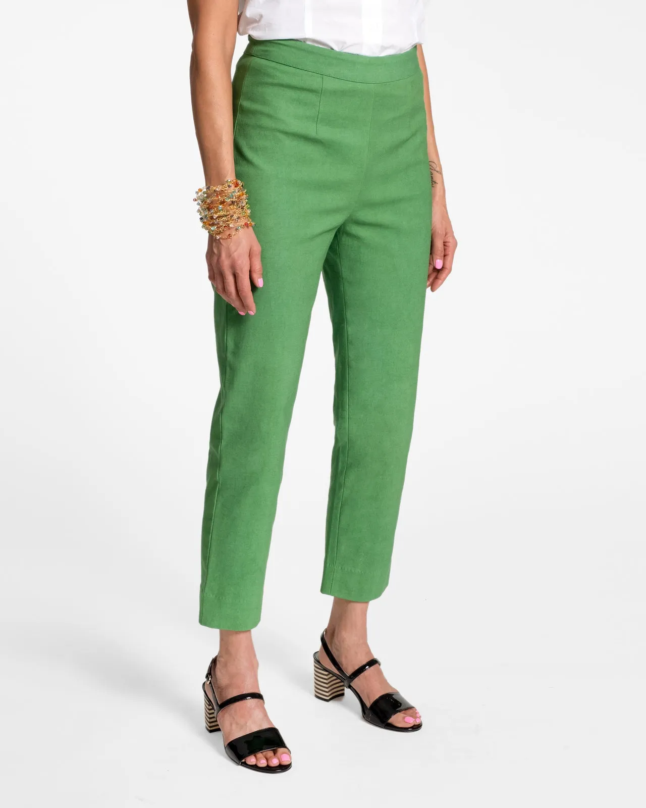 Lucy Pant Stretch Cotton Green