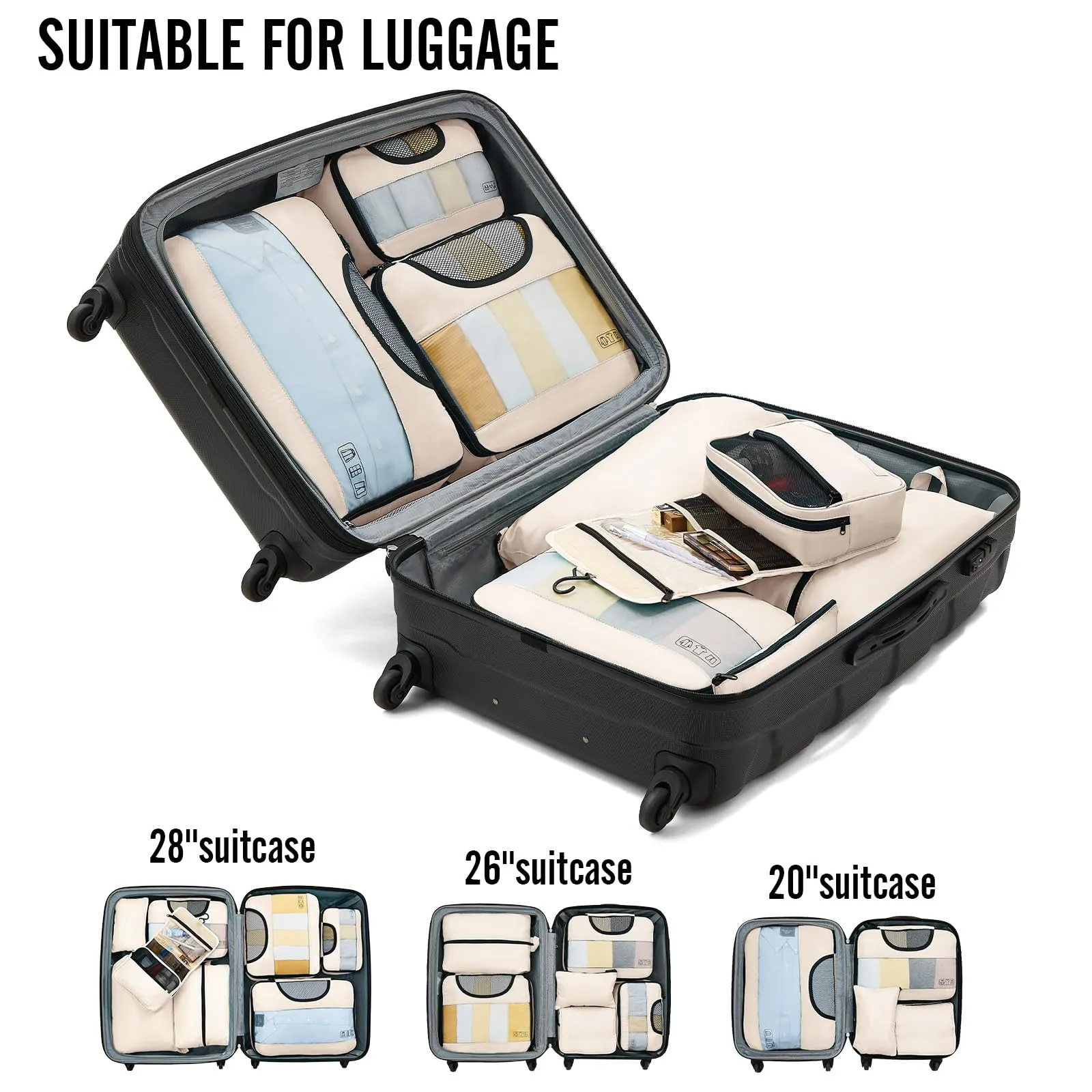 Luggage Organizer Bags 8 pcs Set