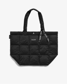 LUNCH DOWN TOTE BAG - BLACK