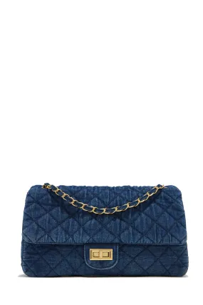 Madeline Crossbody Shoulder Bag - Denim