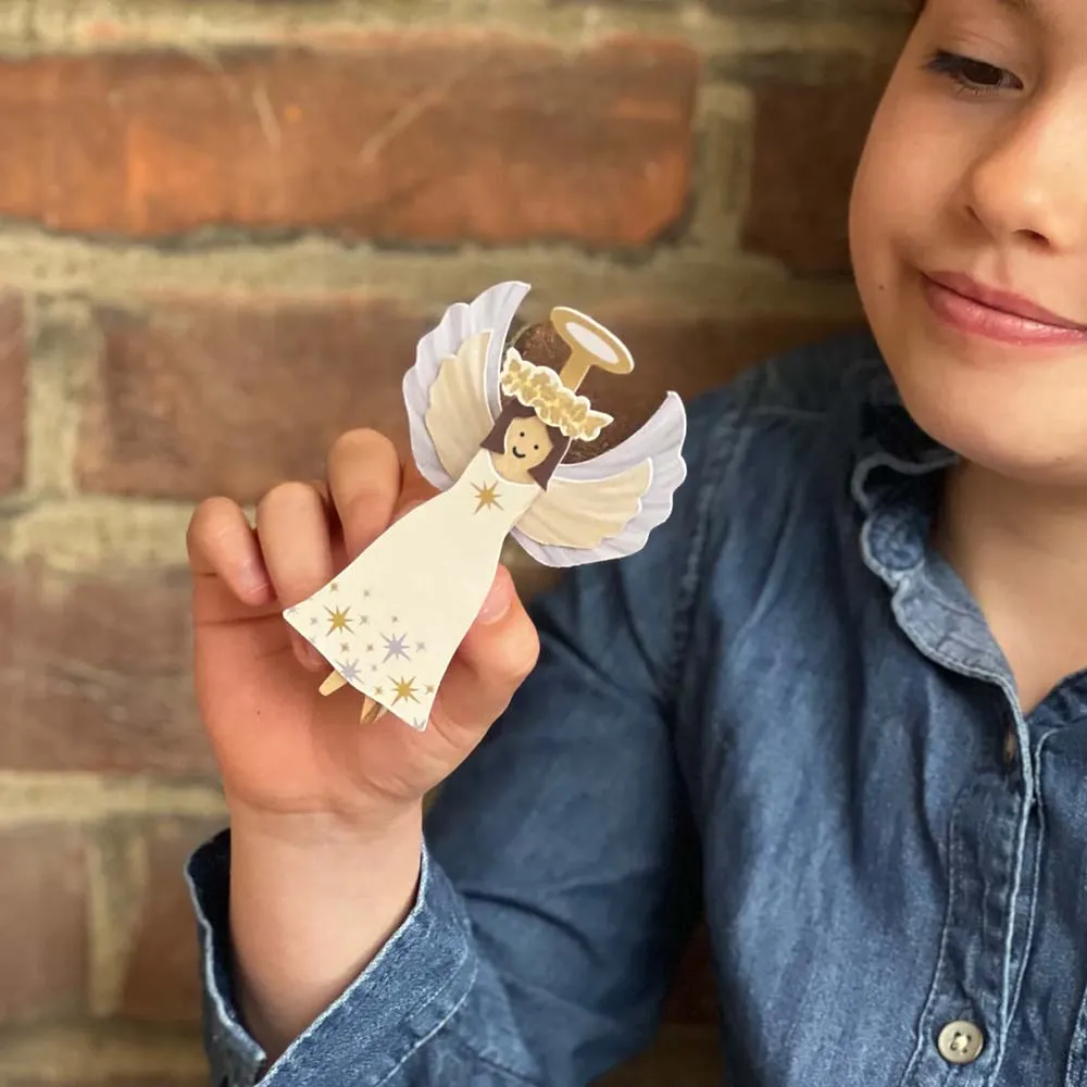 Make Your Own Angel Peg Doll Kit