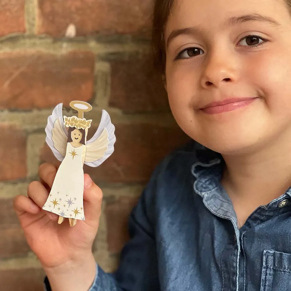 Make Your Own Angel Peg Doll Kit