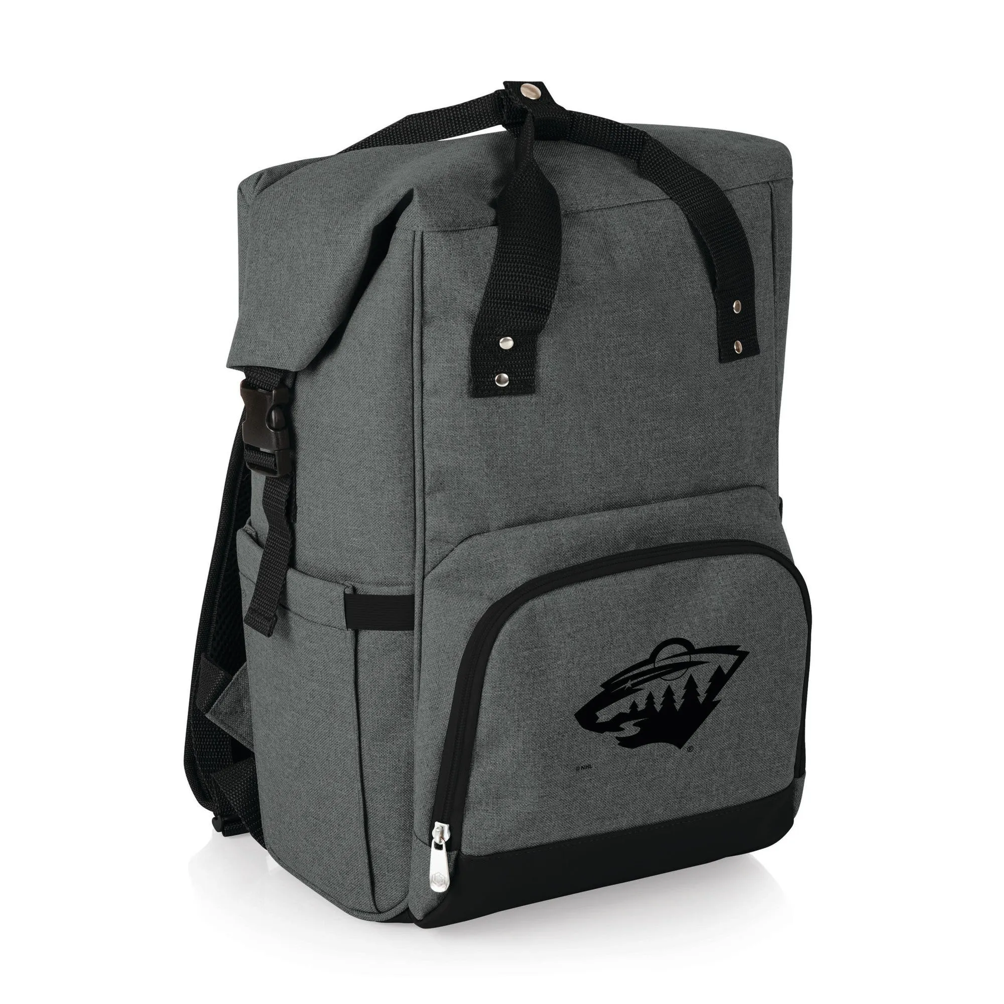 Minnesota Wild - On The Go Roll-Top Backpack Cooler