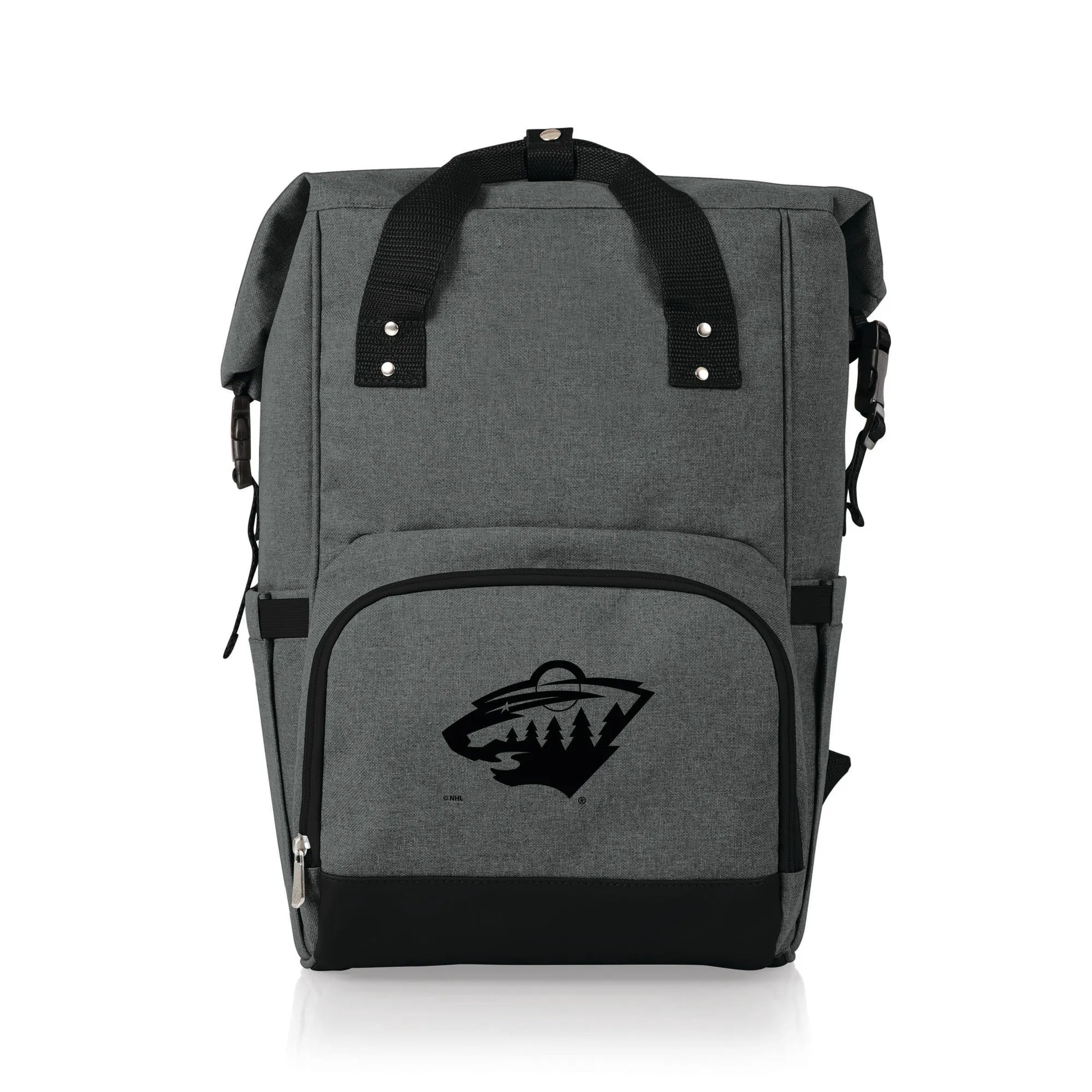 Minnesota Wild - On The Go Roll-Top Backpack Cooler