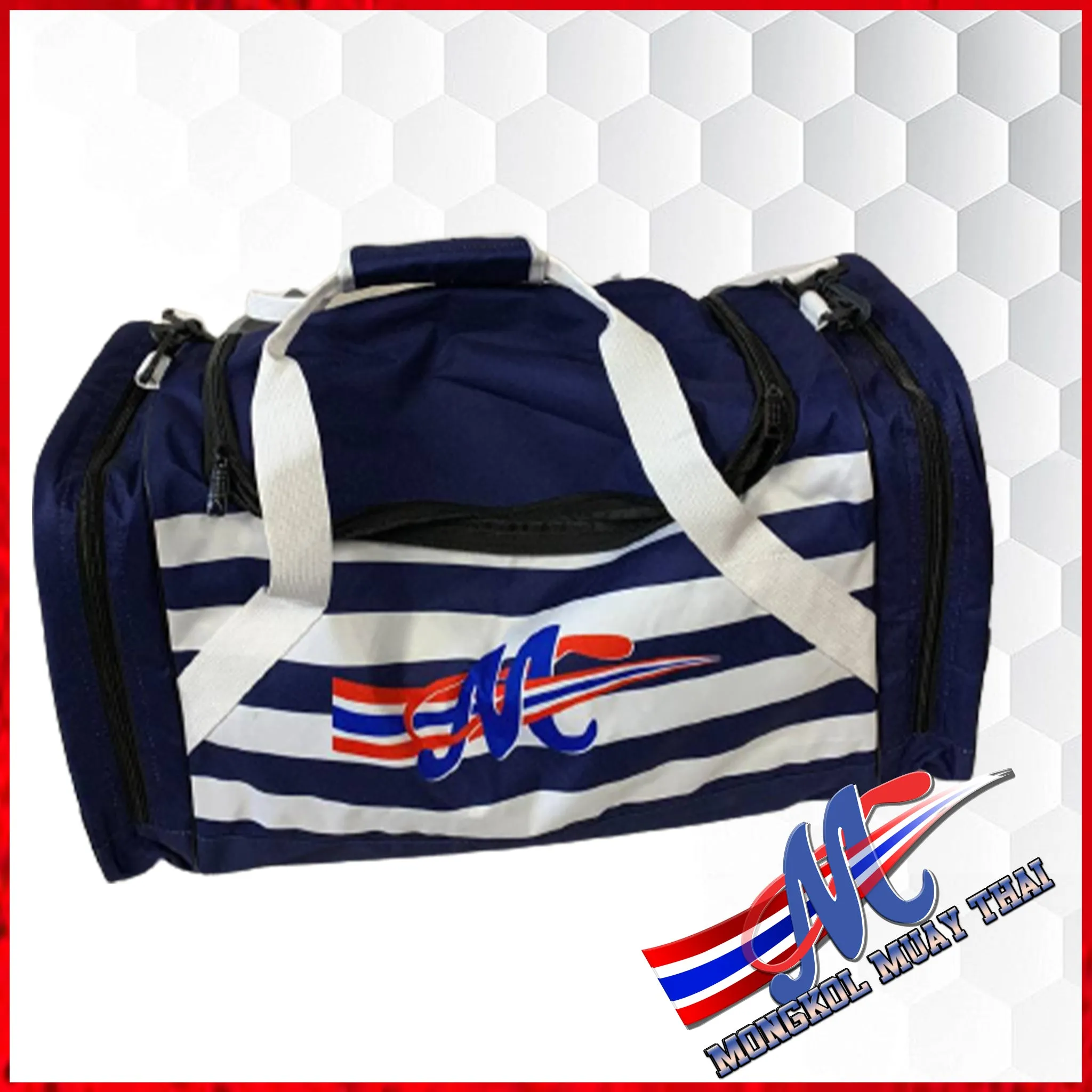 Mongkol gym bag Navy Blue/white