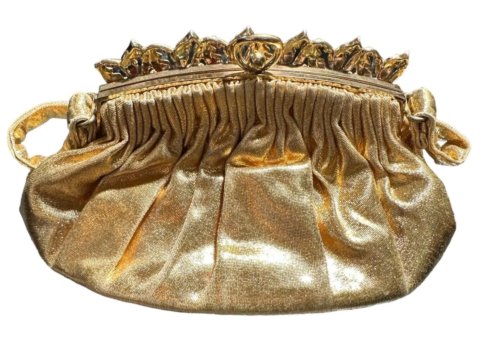 Morris Moskowitz 50s Gold Glamour Girl Evening Bag