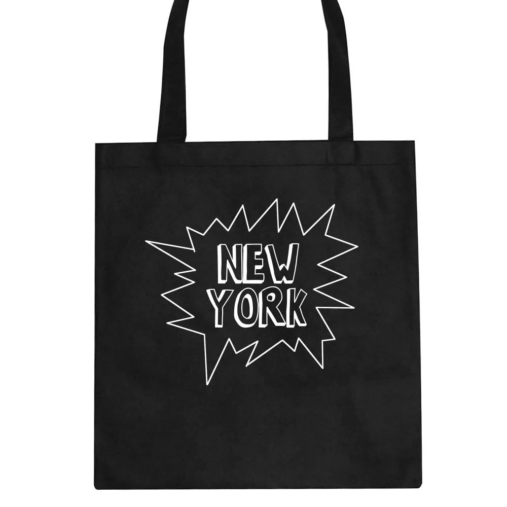 New York Bubble Quote Tote Bag