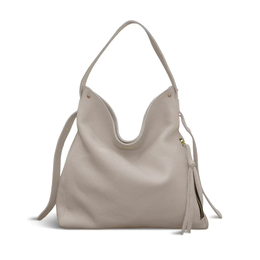 Oliveve Sophia Adjustable Hobo in Lamb