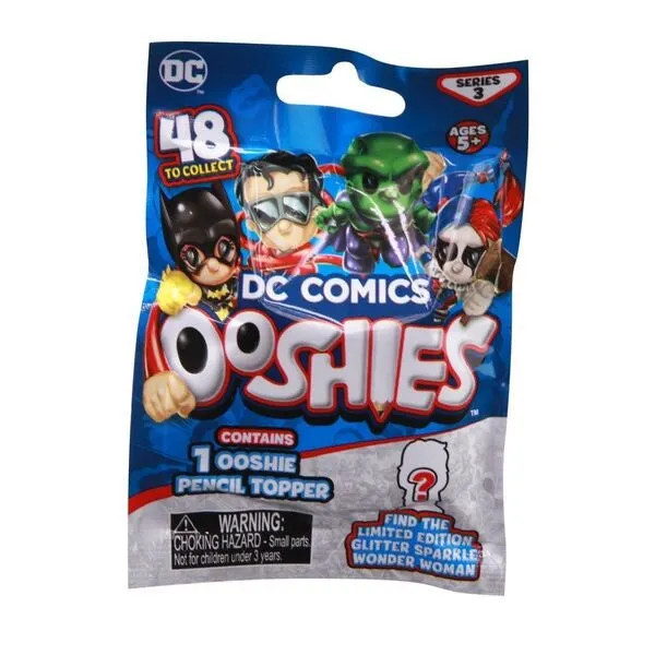 Ooshies Pencil Toppers 1 Pack Foil Bag DC Comics S3