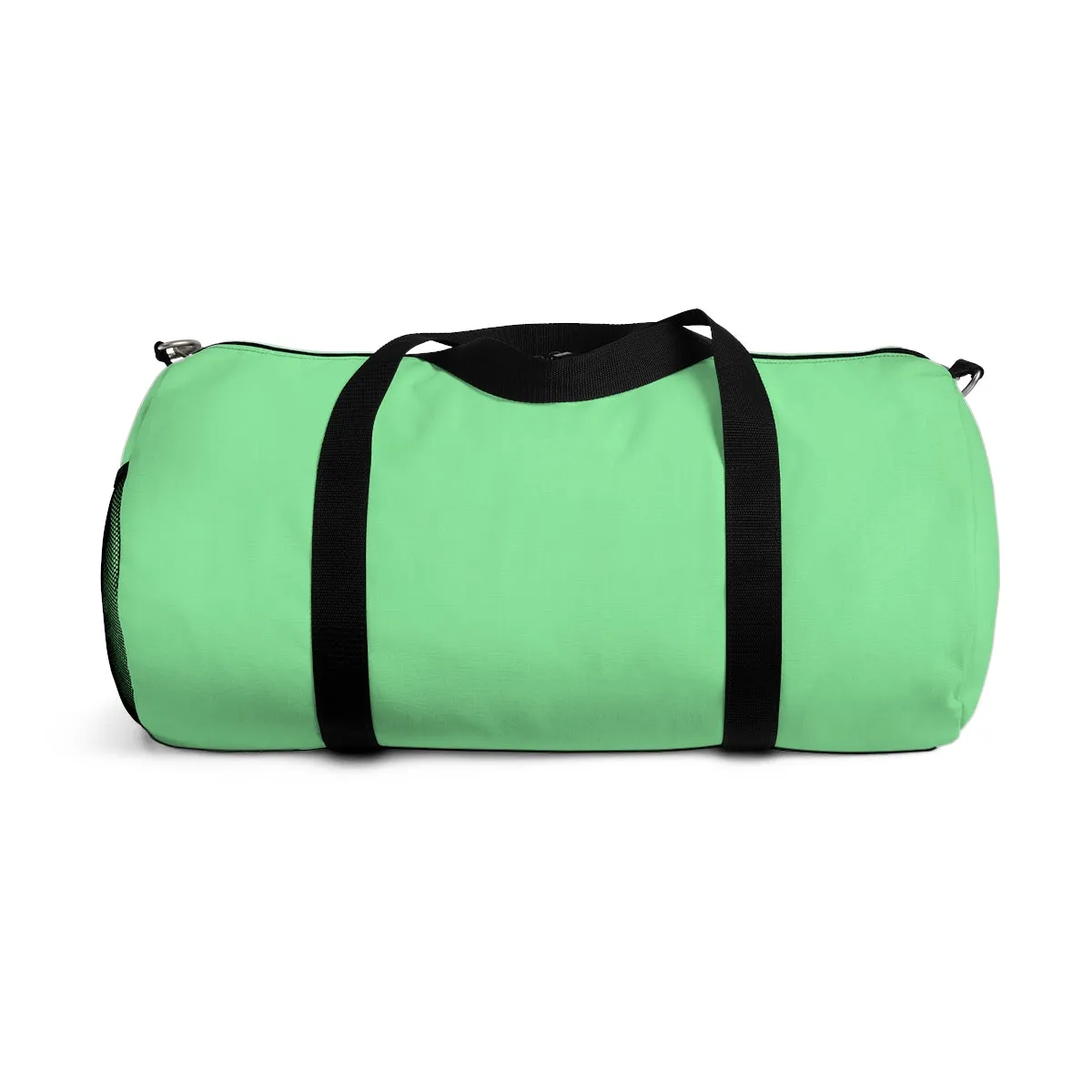 Pastel Mint Gym Bag, Green Solid Color All Day Small Or Large Size Duffel Bag, Made in USA