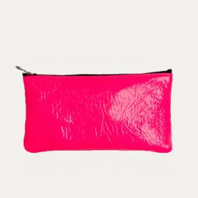 Pauly Phone Pouch | Neon Pink   Silver Hardware