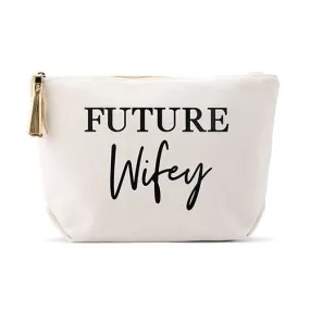 Personalized Canvas Makeup And Toiletry Bag For Women - Future Wifey