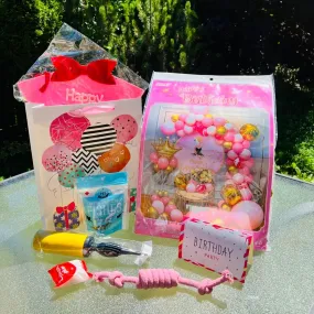 Pet Birthday Gift Package, Pink