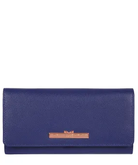 'Pipit' Navy Blue Leather Purse