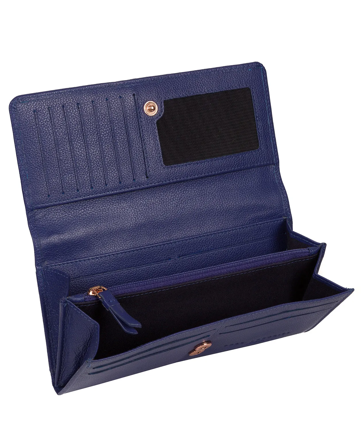 'Pipit' Navy Blue Leather Purse