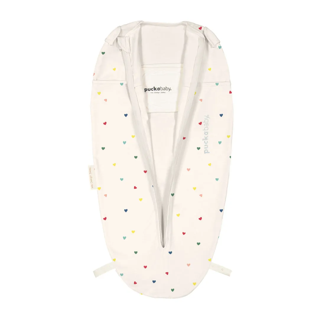 Puckababy Swaters sleeping bag Mini 3/6M - Cotton | Hearts Confetti