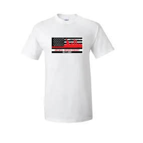 "9/11 Flag Design", Firefighter Memorial T-Shirt