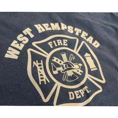 Reflective Maltese Cross Design, Firefighter T-Shirt