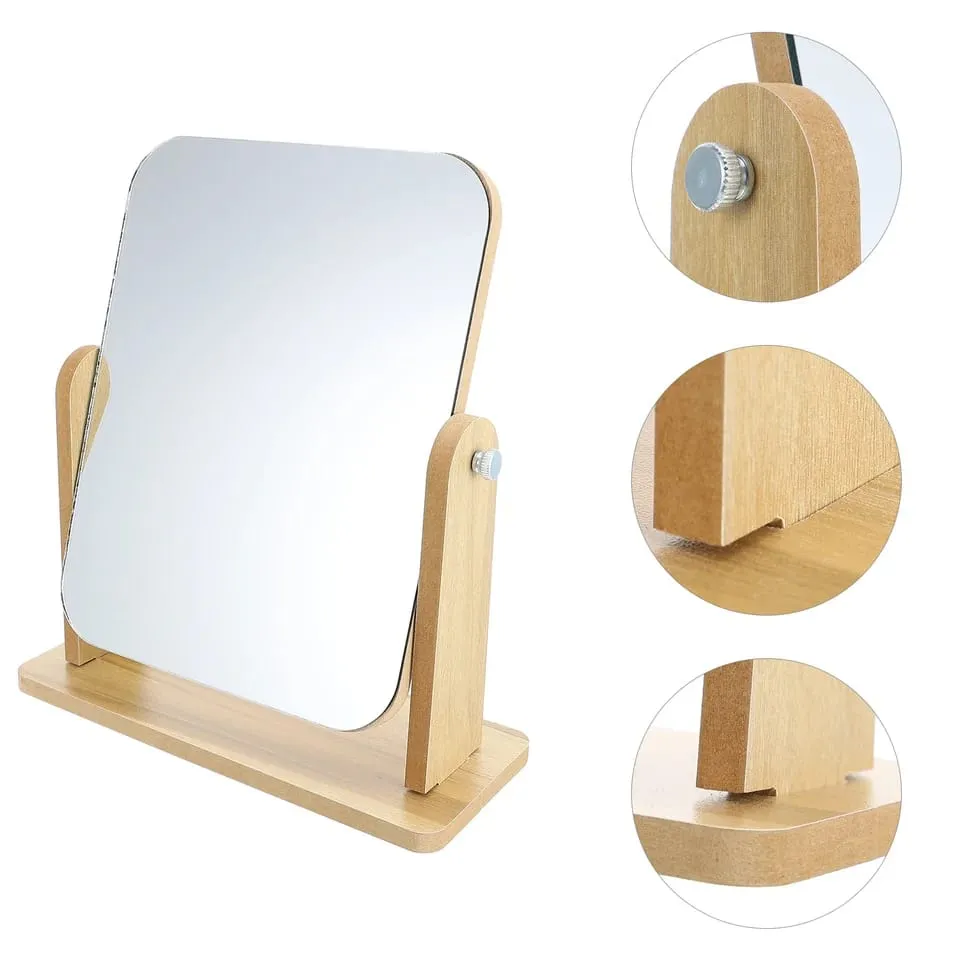 Rotatable Vanity Mirror-(5504)Wooden(SA2405-74