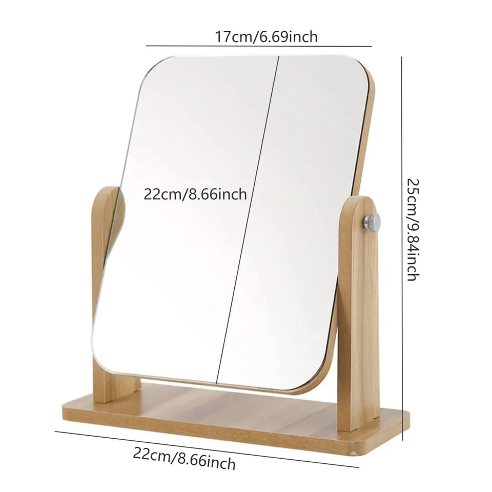 Rotatable Vanity Mirror-(5504)Wooden(SA2405-74