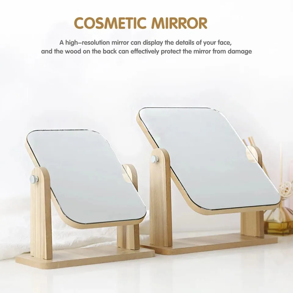 Rotatable Vanity Mirror-(5504)Wooden(SA2405-74