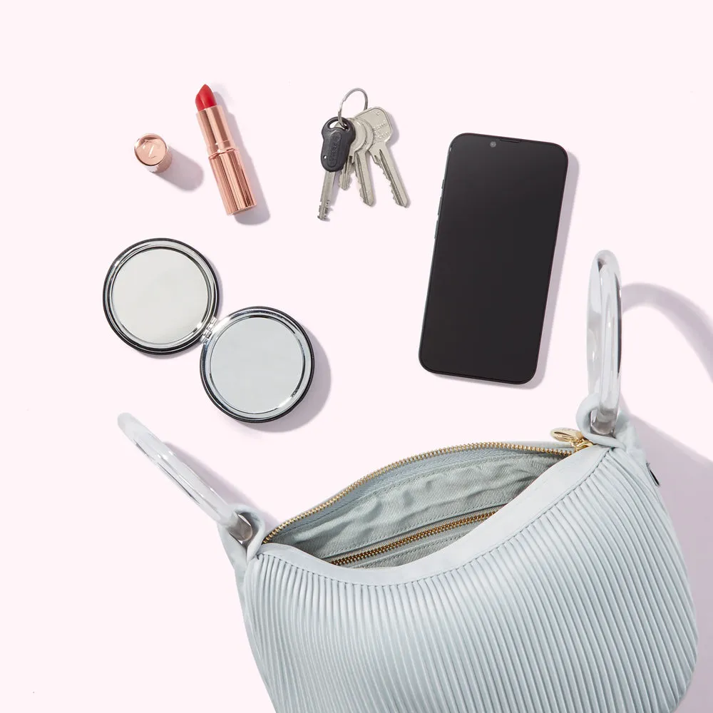 SHAGREEN SATIN SMALL CLEO HANDBAG