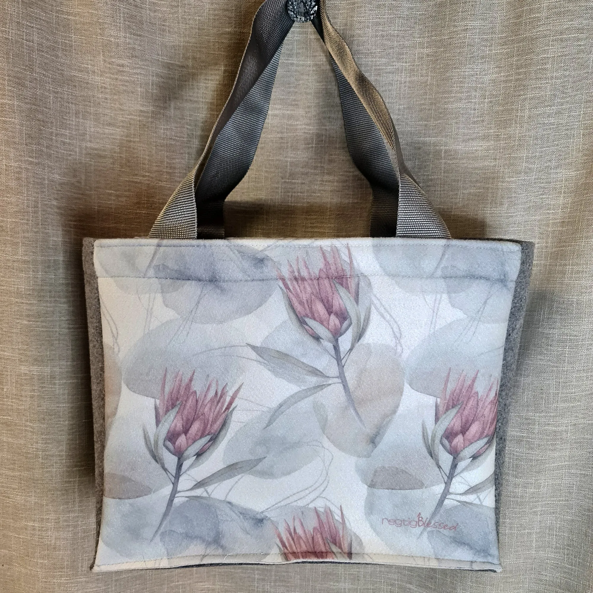 Soft Proteas - Recycled Felt Shopper Bag