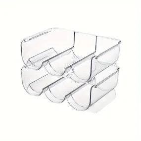 Stackable Wine Rack Organizer for Fridge or Kitchen Storage