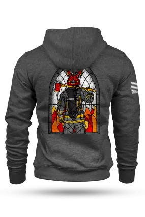 Stained Glass Firefighter - Hoodie