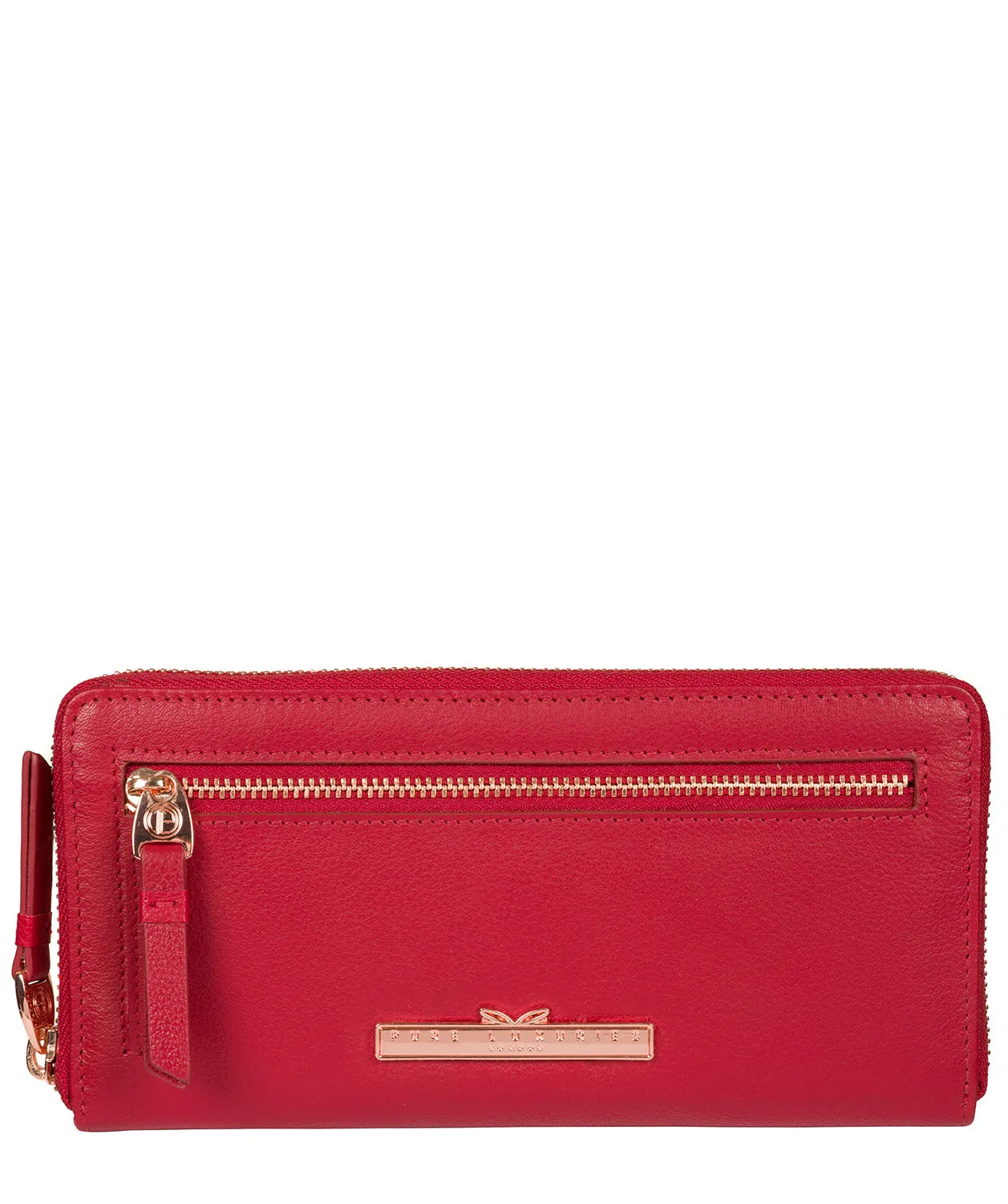 'Starling' Barbados Cherry Leather Purse