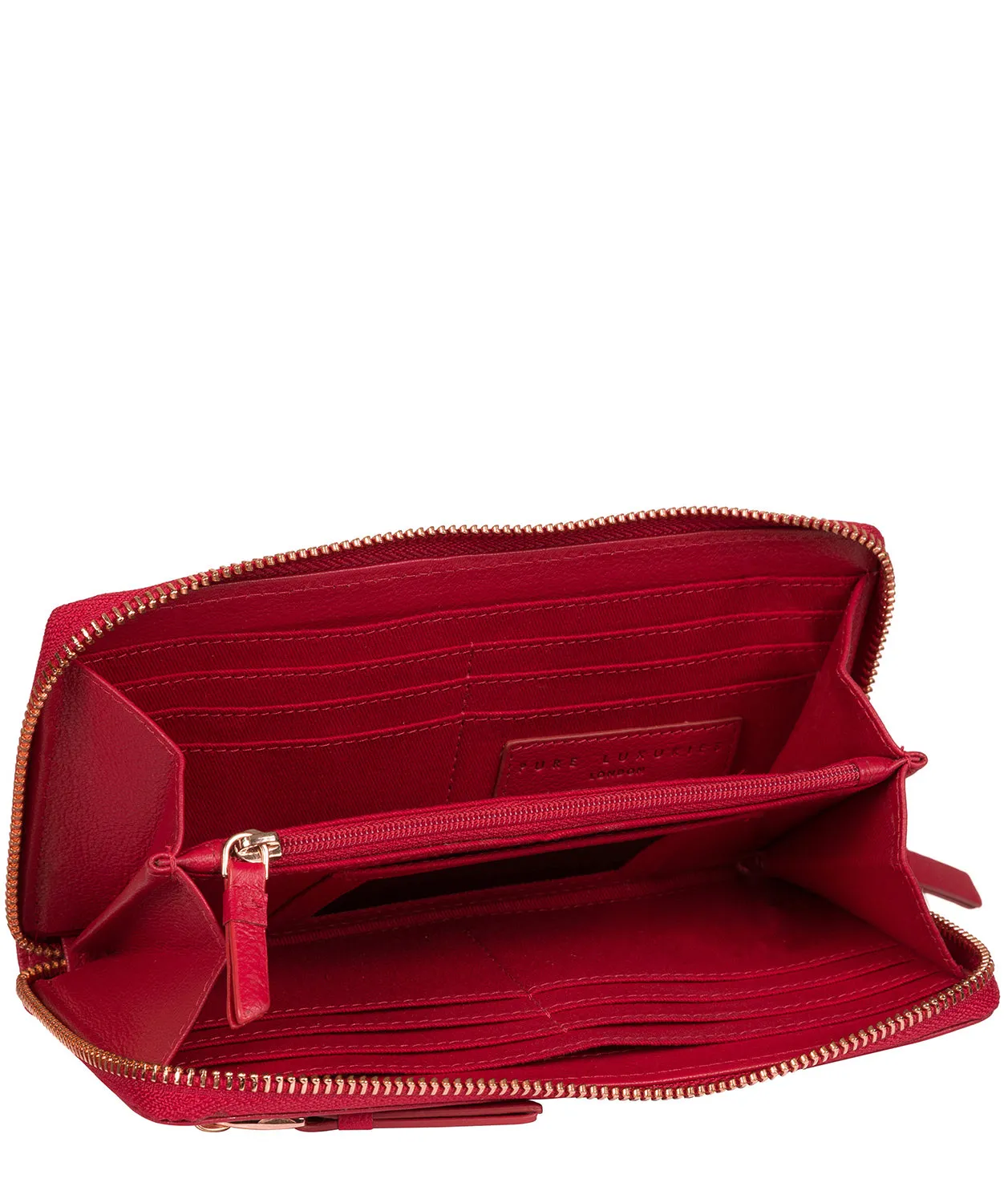 'Starling' Barbados Cherry Leather Purse