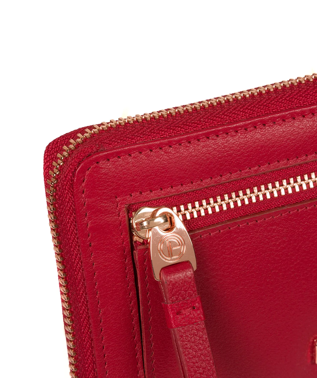 'Starling' Barbados Cherry Leather Purse