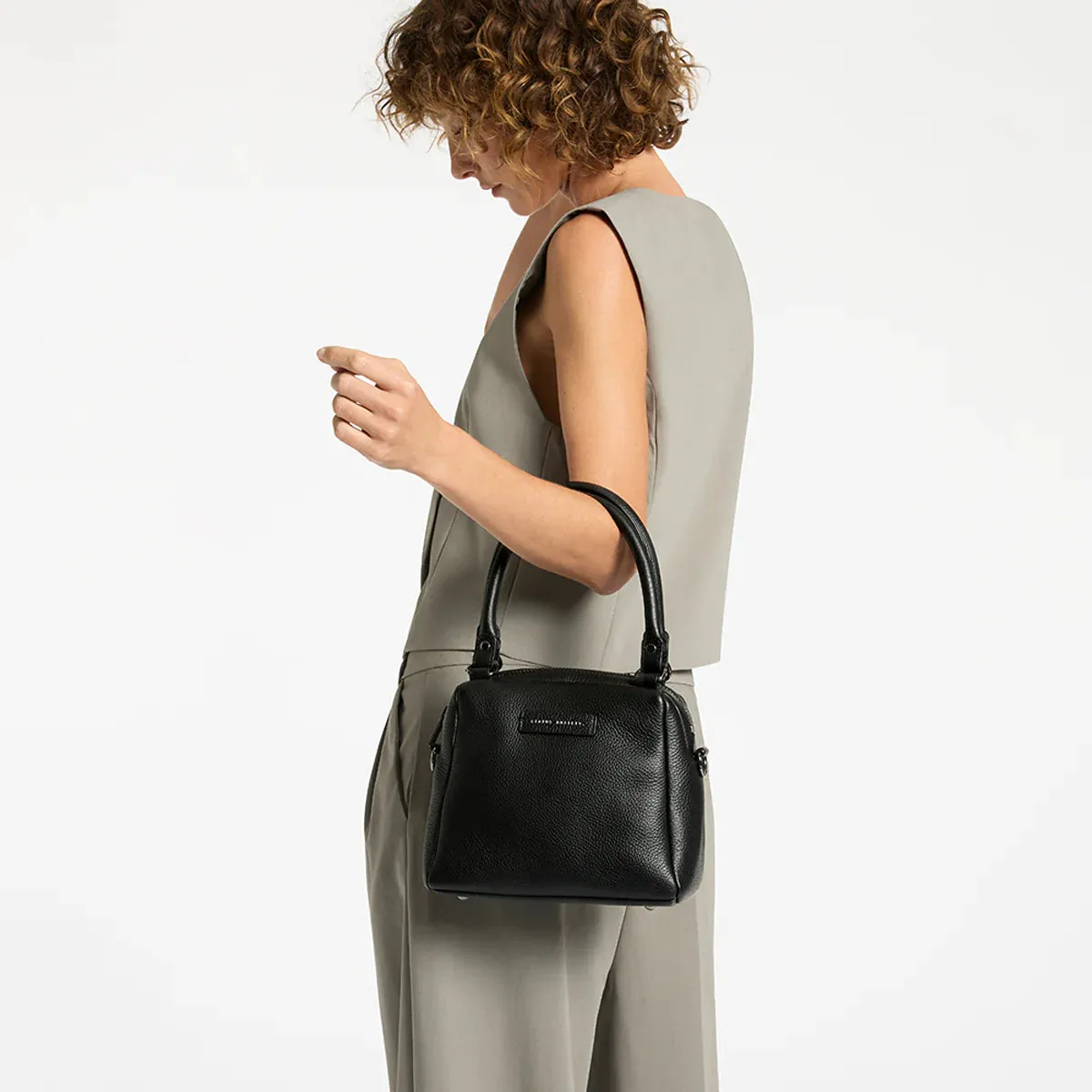 STATUS ANXIETY Mini Mountains Leather Bag - Black