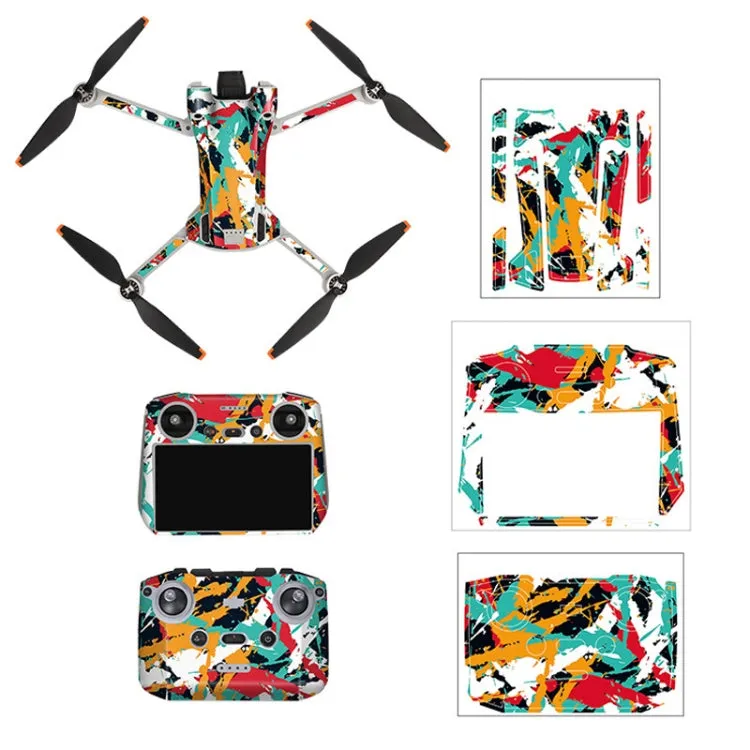 Sunnylife Drone Remote Control Protective Sticker For DJI Mini 3 Pro RC Version(Rhythm Graffiti)