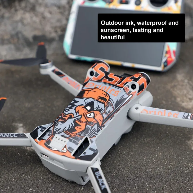 Sunnylife Drone Remote Control Protective Sticker For DJI Mini 3 Pro RC Version(Rhythm Graffiti)