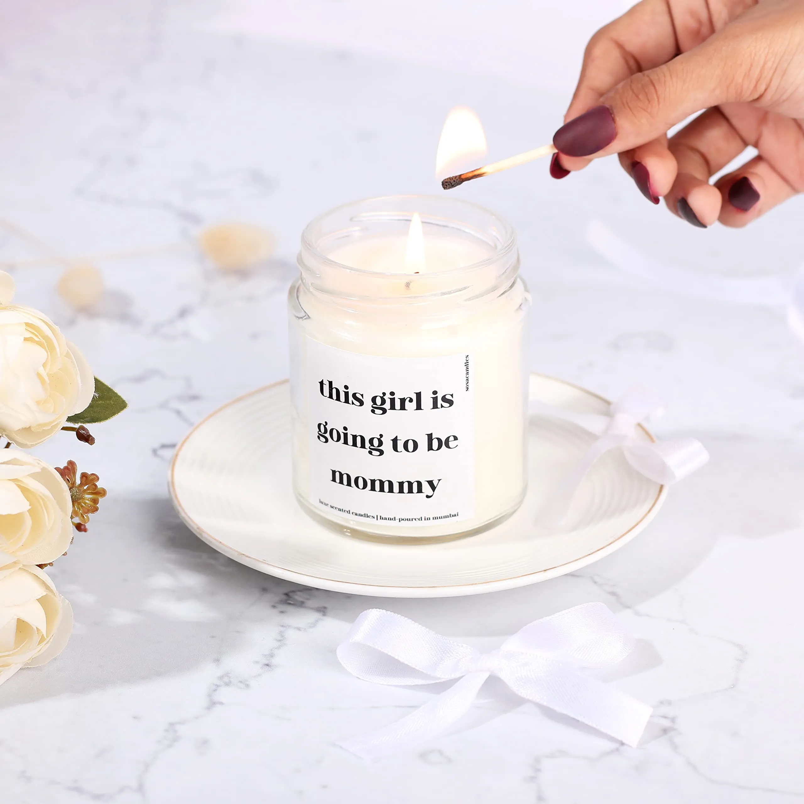 This Girl is Going to be Mommy | Scented Candles Gift Set for New Mom Mother | Maternity Gifts Expecting Mother | Maternity Gift Hamper | Maternity Gifts For Women Wife | Maternity Gift Set | Maternity Gift Ideas - 40hrs