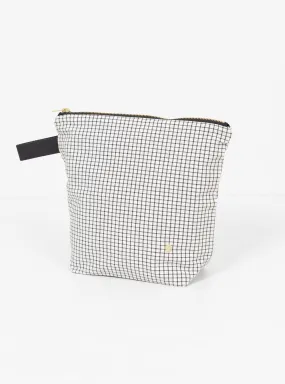 Toiletry Bag GM Black & White Check