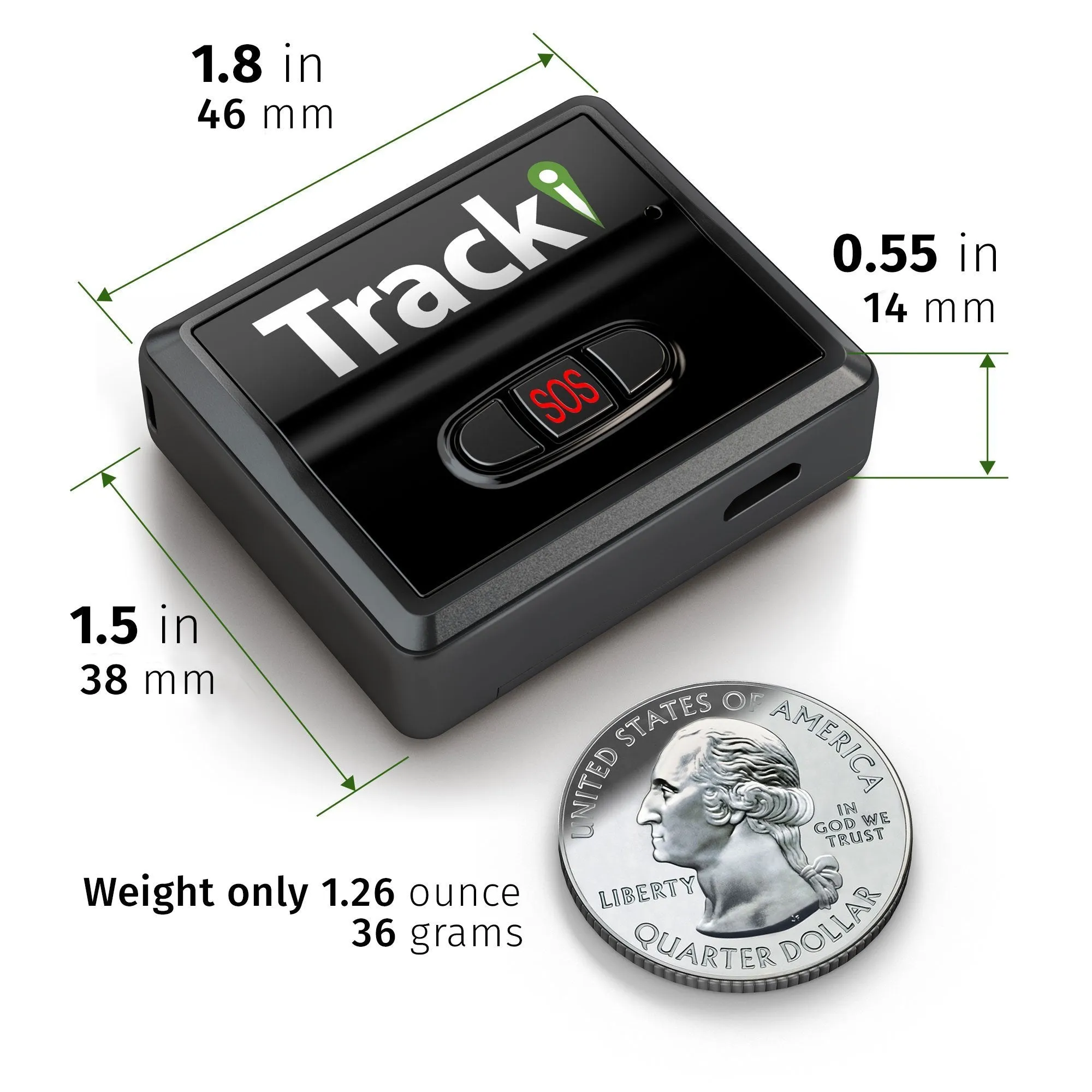 Tracki 2024 4G Model Mini Real time GPS Tracker.